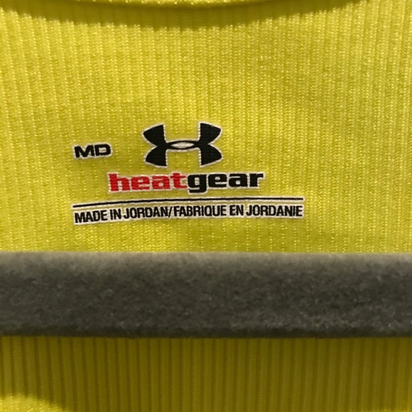 Women’s Yellow Under Armour Racerback Tank-Sz M - Picture 3 of 4